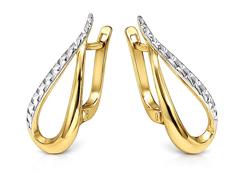 Złote kolczyki z żółtego złota - 8472