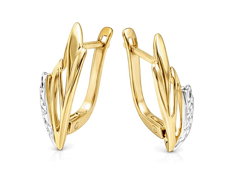 Złote kolczyki z żółtego złota - 8477