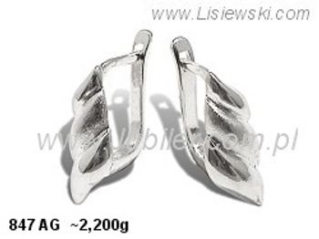 Kolczyki srebrne cyrkonie biżuteria srebro 925 - 847ag - 1