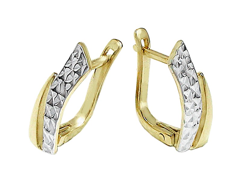 Złote kolczyki - 8486