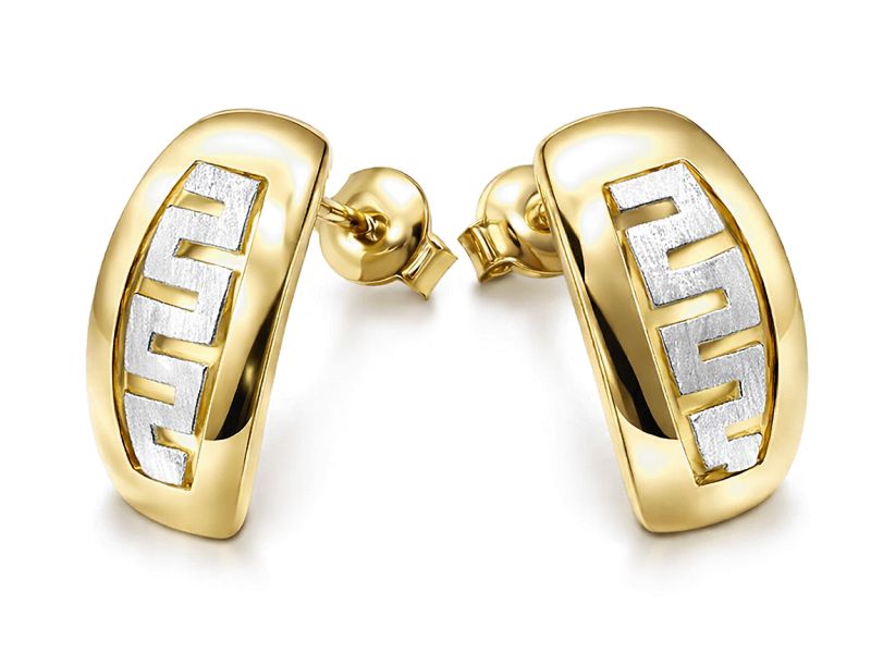 Złote kolczyki z żółtego złota - 8502