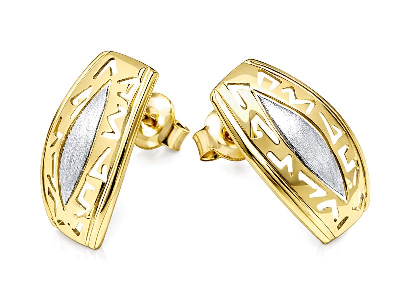 Złote kolczyki z żółtego złota - 8504