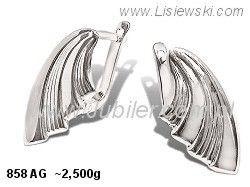 Kolczyki srebrne cyrkonie biżuteria srebro 925 - 858ag