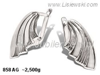 Kolczyki srebrne cyrkonie biżuteria srebro 925 - 858ag - 1