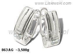 Kolczyki srebrne z cyrkoniami biżuteria srebrna - 863ag
