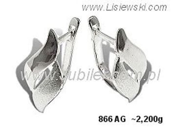 Kolczyki srebrne cyrkonie biżuteria srebro 925 - 866ag - 1