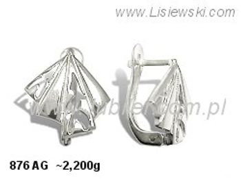 Kolczyki srebrne cyrkonie biżuteria srebro 925 - 876ag - 1
