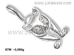 Wisiorek srebrny z cyrkoniami biżuteria srebrna 925 - 87w - 1