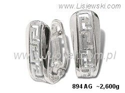 Kolczyki srebrne cyrkonie biżuteria srebro 925 - 894ag