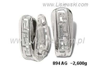 Kolczyki srebrne cyrkonie biżuteria srebro 925 - 894ag - 1