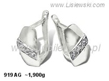 Kolczyki srebrne z cyrkoniami biżuteria srebrna 925 - 919ag - 1
