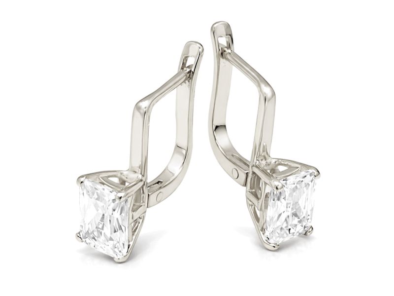 Kolczyki srebrne z cyrkoniami - 976ag