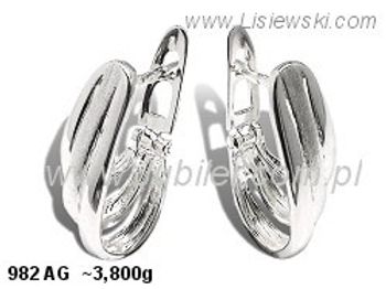 Kolczyki srebrne cyrkonie biżuteria srebro 925 - 982ag - 1