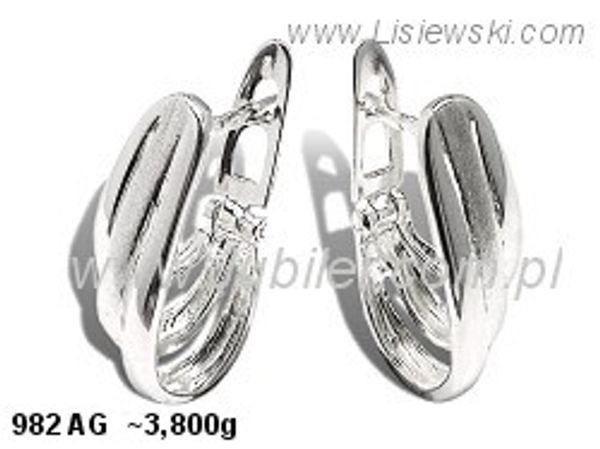 Kolczyki srebrne cyrkonie biżuteria srebro 925 - 982ag