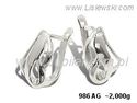 Kolczyki srebrne cyrkonie biżuteria srebro 925 - 986ag