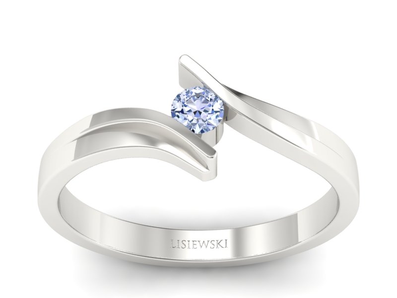 Złoty pierścionek z diamentem sky-blue - b1171skyblue_2_6g_008ct_p