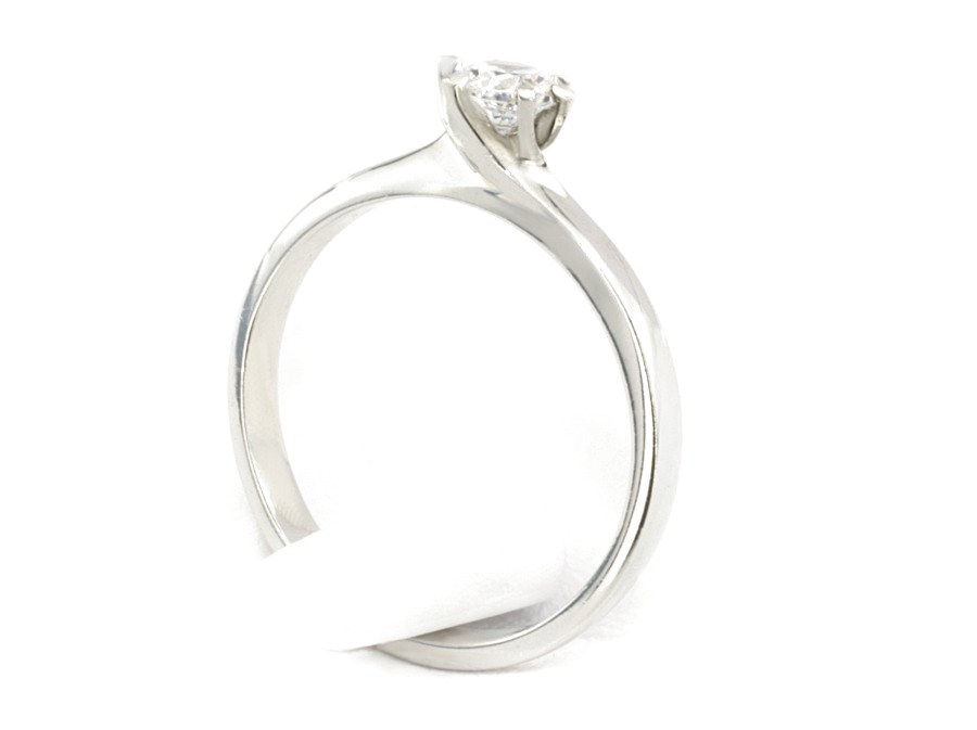 Pierścionek z brylantem białe złoto promocja - b1341br_pro — zdjęcie 3