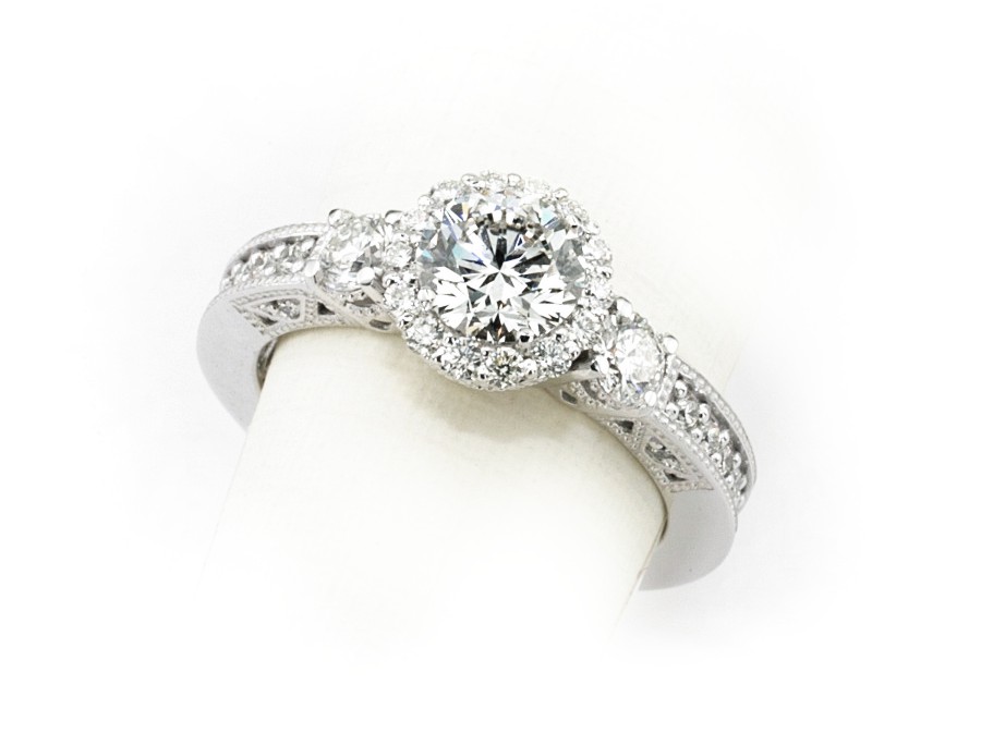 Pierścionek zaręczynowy z brylantami - b20057br_VS_G — zdjęcie 3