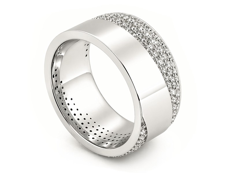 Pierścionek z brylantami białe złoto - b20060br_Si_H — zdjęcie 3