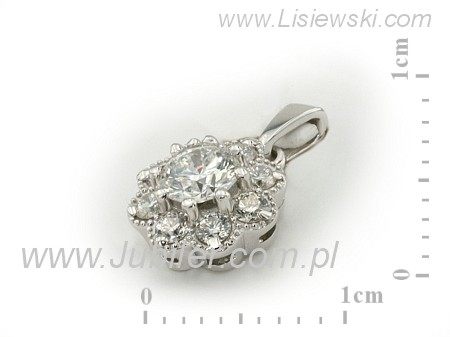 Złota zawieszka z brylantami - b40004wbr_SI_H — zdjęcie 2