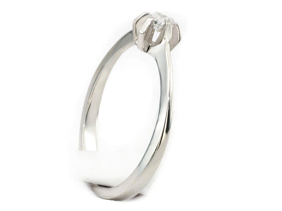 Pierścionek zaręczynowy z brylantem - b656bbr_Vs_H — zdjęcie 3