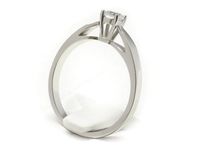Elegancki Pierścionek zaręczynowy z diamentem zloty proba 14k - b711bbr_Si_H- 2