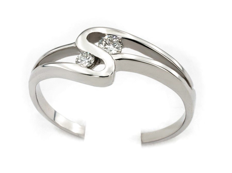 Złoty pierścionek z brylantami białe złoto - b7830br_VS_H