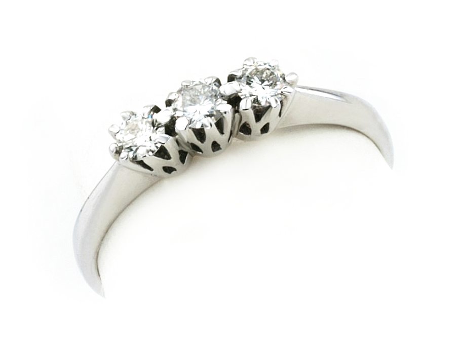 Złoty pierścionek z brylantami białe złoto - b7871br_SI1_H — zdjęcie 3