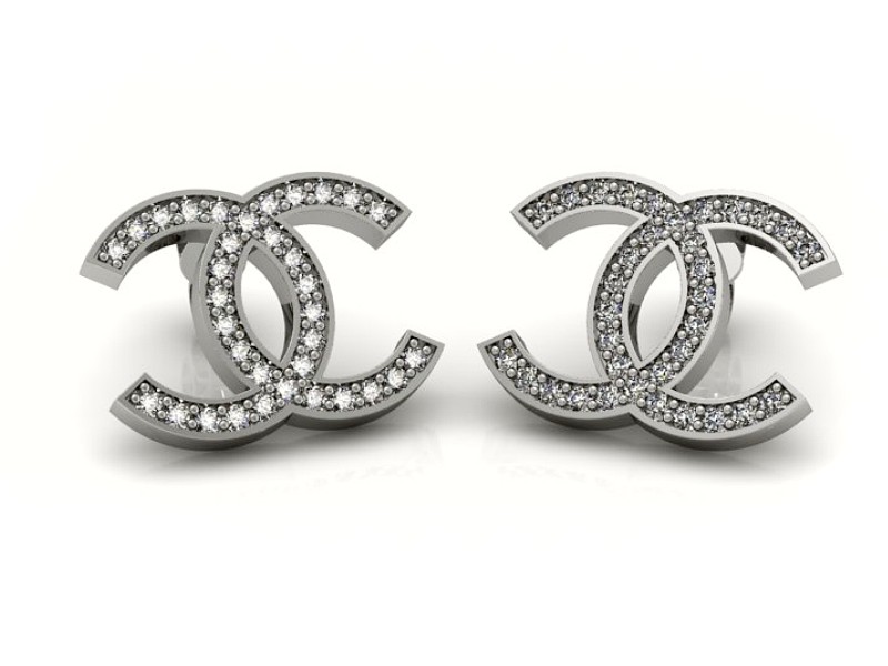 Cudowne kolczyki z brylantami - b9164k_Si — zdjęcie 3