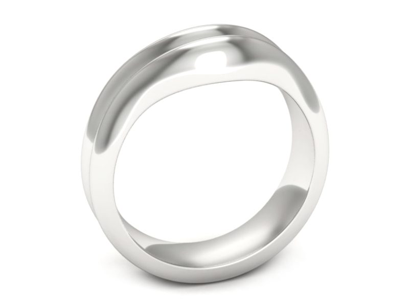 Złoty pierścionek białe złoto - bw00013 — zdjęcie 3