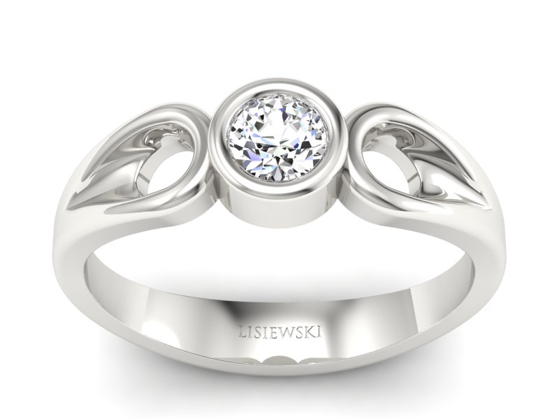 Pierścionek zaręczynowy z brylantem - bw00019br_VS_H