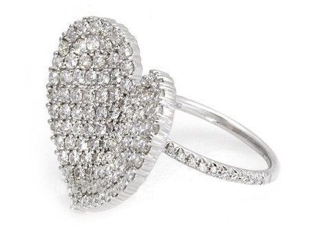 Złoty pierścionek z brylantami białe złoto - bw00020br_si_H — zdjęcie 3