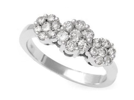 Złoty pierścionek z brylantami białe złoto - bw00023br_Si_H — zdjęcie 3