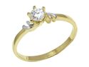 Złoty pierścionek z brylantem na zaręczyny - j145br_Si_H