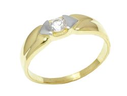 Złoty Pierścionek z diamentem złoto 585 - jg1002br_VS_H
