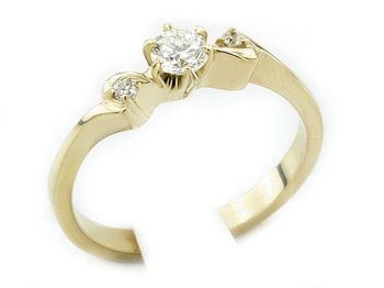 Złoty Pierścionek zaręczynowy z brylantami - jg1032br_SI_H - 1