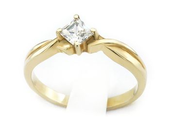 Złoty Pierścionek zaręczynowy z diamentem - jg1064br_Si_H - 1