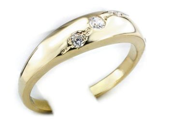 Złoty pierścionek z diamentami żółte złoto - jg1086br_Si_H - 1