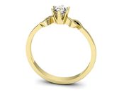 Złoty Pierścionek zaręczynowy z brylantem - jg1127z - 3