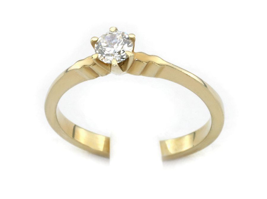 Złoty pierścionek z diamentami żółte złoto - jg1130br_Si_H - 1
