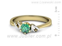 Złoty Pierścionek żółte złoto pr 585 - jg1136zbsm- 2