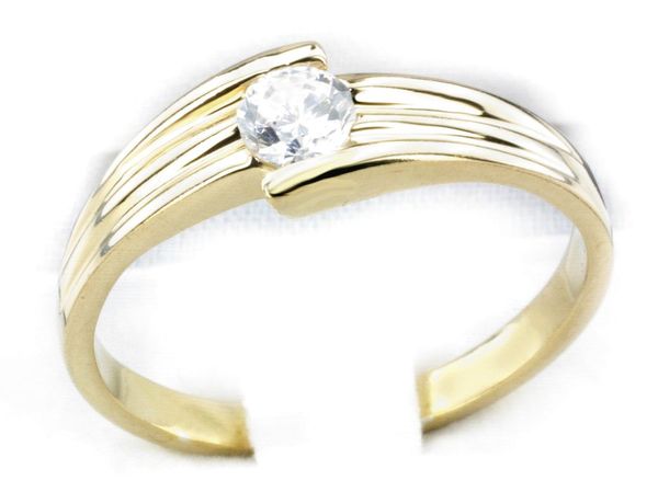 Złoty Pierścionek z diamentem złoto proba 585 — jg197br_023