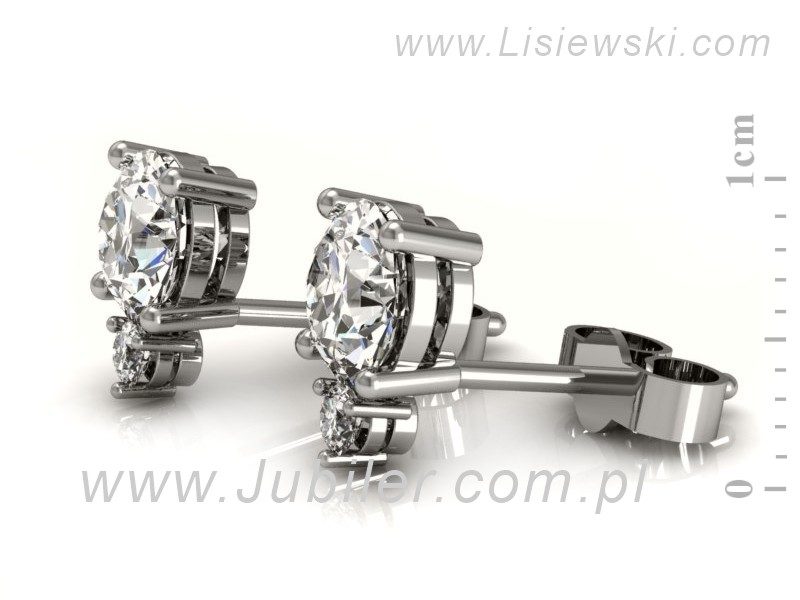 Kolczyki z brylantami białe złoto - K15091Bbr_VS_G — zdjęcie 2