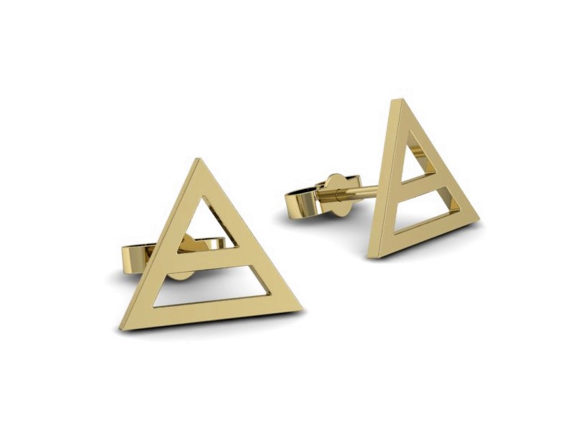 Złote kolczyki żółte złoto - k15354z — zdjęcie 2