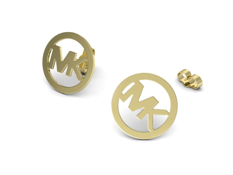 Złote kolczyki żółte złoto - K15566z — zdjęcie 3