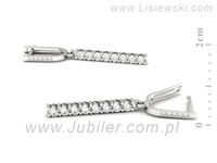 Złote kolczyki z brylantami białe złoto to biżuteria ślubna - K15570b- 3