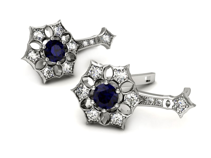 Kolczyki ze spinelami i brylantami - k16145bsp — zdjęcie 3
