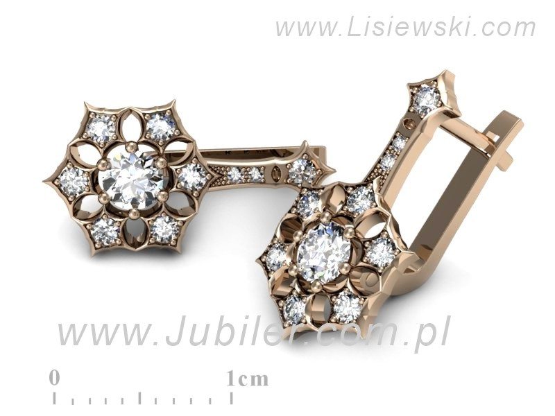 Kolczyki z brylantami - k16145c — zdjęcie 2