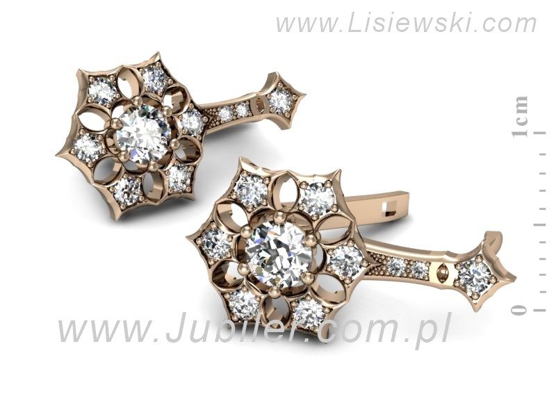 Kolczyki z brylantami - k16145c — zdjęcie 3