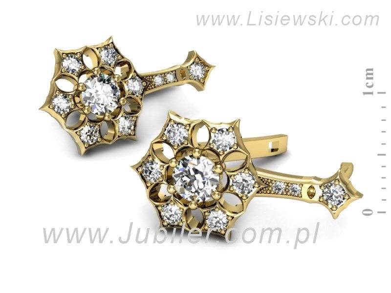 Kolczyki z brylantami - k16145z — zdjęcie 3